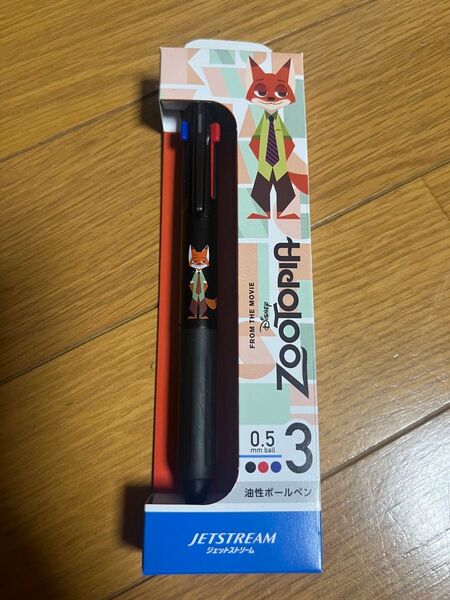 ズートピア ニック 3色ボールペン ジェットストリーム