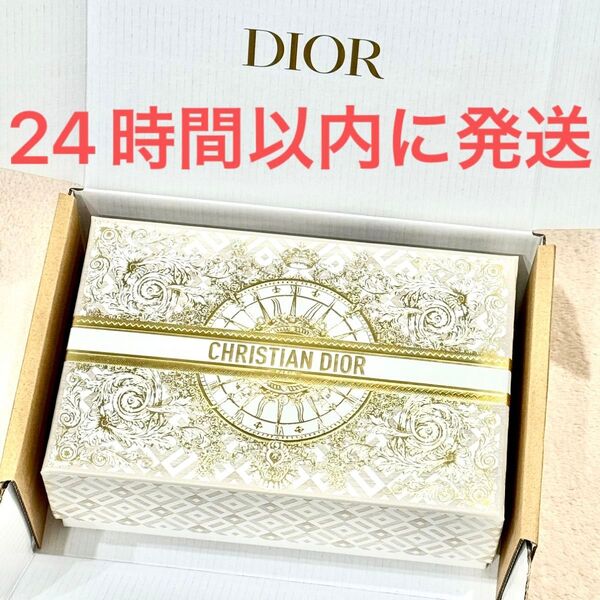 新品未使用☆Christian Dior 2024 ディオール ホリデー限定 ギフトボックス ゴールド ホワイト 金