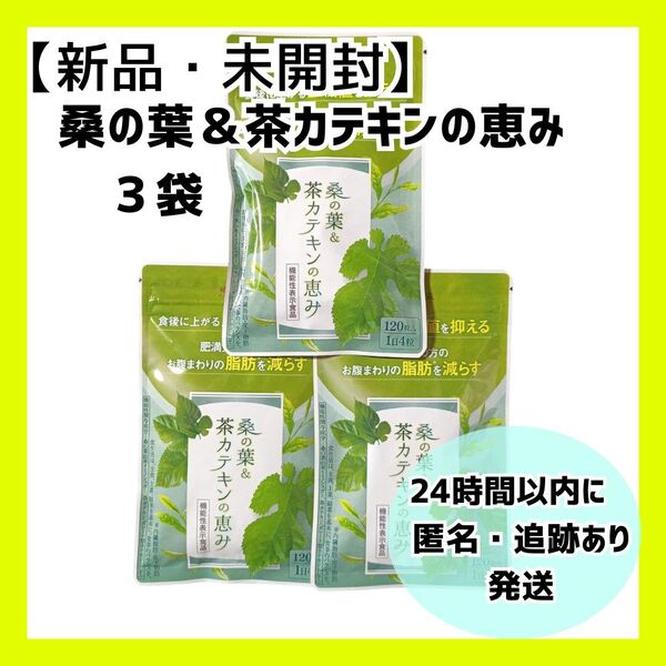 【新品・未開封】桑の葉&茶カテキンの恵み 3袋 和漢の森