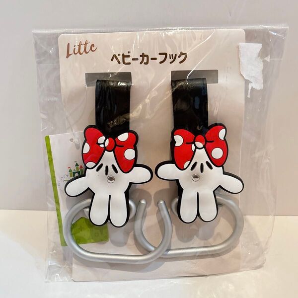 【新品未開封】入手困難!大人気商品!最終値下げ!値下げ不可!ディズニー×リトシー ベビーカーフック(ミニーちゃん)
