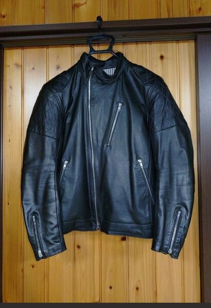 ☆超美品☆KUSHITANIクシタニK-0633パテッドライダース限定生産モデル レザージャケットL/3W