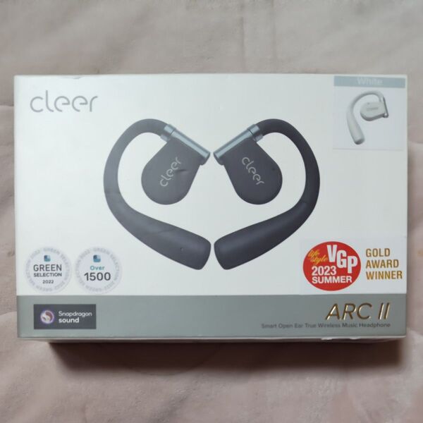 cleer ARCⅡ Snapdragon sound Bluetoothイヤホン オープンイヤー ホワイト ほぼ未使用 超美品