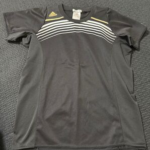 adidas トレーニングウェア レディース ブラック×ゴールド