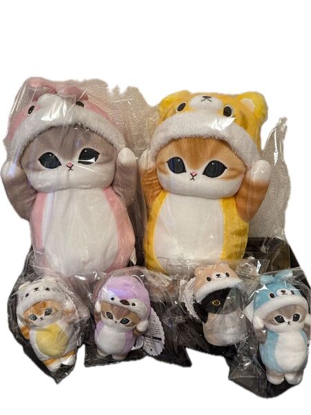 モフサンド mofusandぬいぐるみ 着ぐるみにゃんBIGぬいぐるみ マスコット全種セット