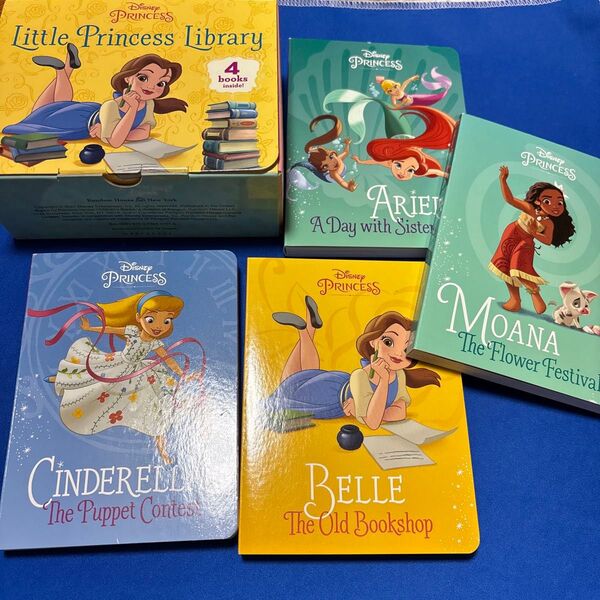 Little Princess Library ディズニープリンセス 絵本 洋書 アリエル 美女と野獣 モアナ