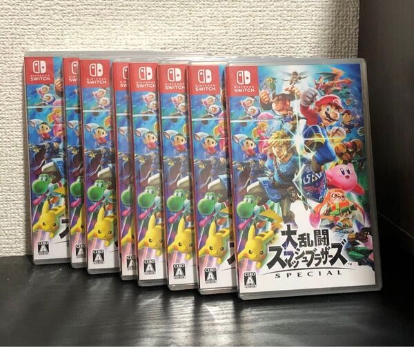新品未開封 シュリンク付き 大乱闘スマッシュブラザーズ SPECIAL Nintendo Switch 8本セット