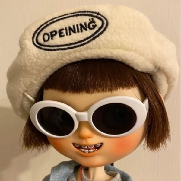 ベレー帽ドール用 blythe ネオブライス ブライス帽子 アウトフィット
