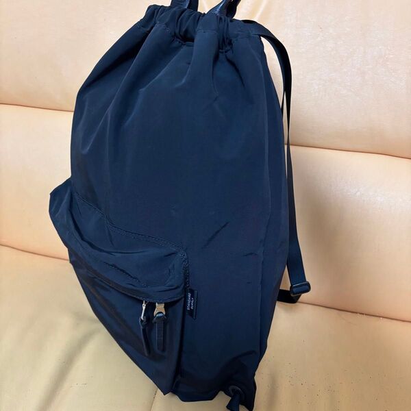 【美品】スタンダードサプライ ナップサック B4サイズ ブラック 日本製