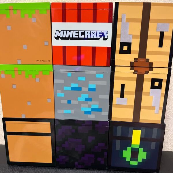 フリューくじ MINECRAFT マインクラフト マイクラ【新品未使用】【ブロックデザイン、ラバーストラップセット】