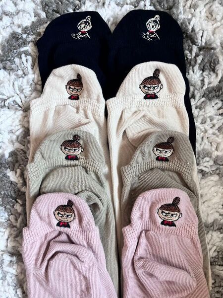 ミイソックス 靴下 刺繍 レディースソックス スニーカーソックス 綿 くるぶし丈