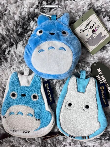 MARUSHIN トトロ エコバッグ 青 サガラ刺繍ポーチ となりのトトロ