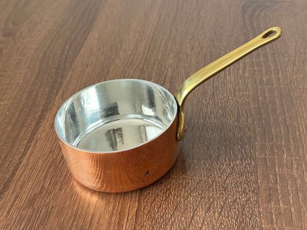 ミニソースパン 8㎝ 銅製 COPPER WARE JAPAN 片手鍋 業務用 温め 食洗機対応 プロ使用 おしゃれ 盛り付け用