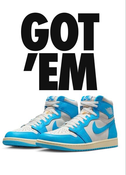 Nike Air Jordan 1 High OG "UNC Reimagined" ナイキ エアジョーダン 1 26.5cm
