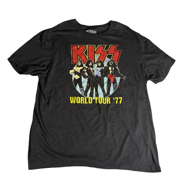 古着 KISS キッス バンドTシャツ バンT メンズXL