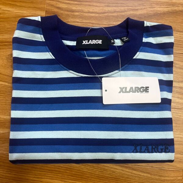 【XLARGE エクストララージ】Tシャツ STRIPED S/S TEE メンズ Mサイズ