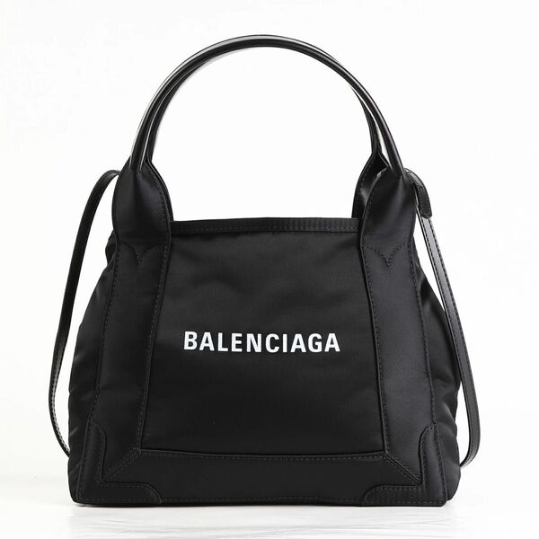 バレンシアガ トートバッグ XS ナイロンNAVY CABAS 390346 BALENCIAGA ブラック 黒 ネイビーカバス