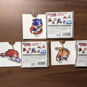 【未使用新品】希少 ソニック・ザ・ヘッジホッグ アクリルチャームコレクション ソニック ナックルズ テイルス 3種セット SEGA