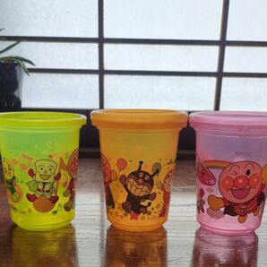 アンパンマン プラスチック製コップ 3個セット 非売品 JA共済