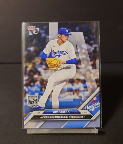 topps now 佐々木朗希 ドジャース #OS-13 FA RC