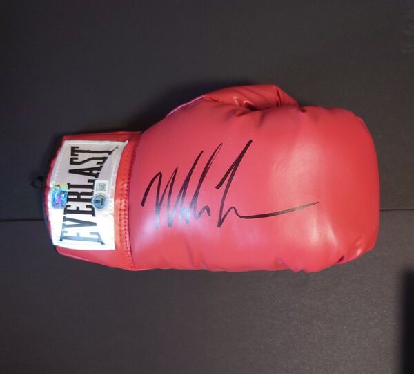 【直筆サイン】Mike Tyson サイン入り グローブ マイク・タイソン ボクシング ヘビー級チャンプ 格闘技 証明ホログラム