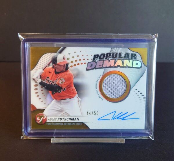 Adley Rutschman 実使用レリックオート auto topps 直筆サイン アドリー・ラッチマン /50