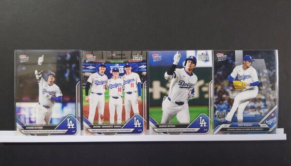topps now 大谷翔平 山本由伸 佐々木朗希 ドジャースセット