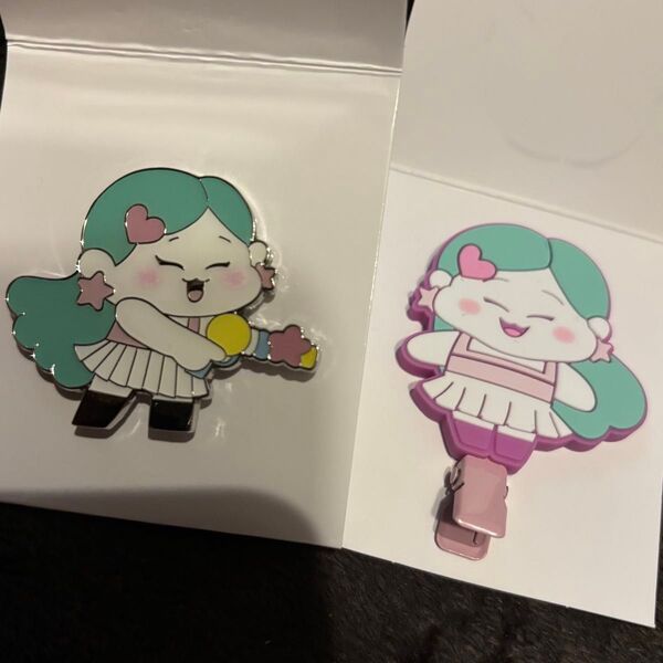 NiziU ヘアクリップ ピンバッジ マユカ 2点セット バラ売り可