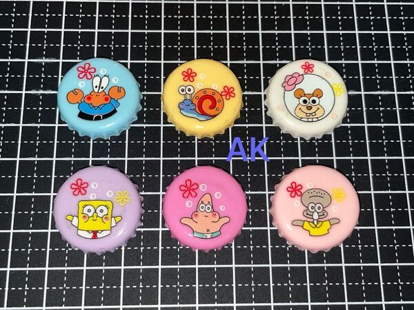 デコパーツ 素材 スポンジボブ ハンドメイド
