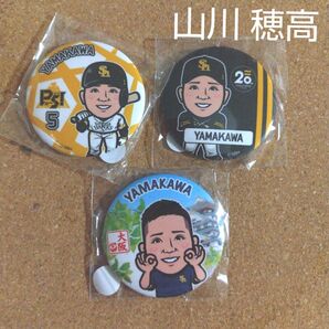 ソフトバンクホークス 山川 穂高 缶バッジ 3点セット
