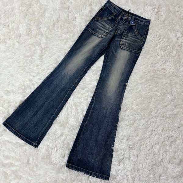 【c3412】美品 PRO JOY JEANS デニム ブーツカット y2k フレア ジーンズ デニム ジーパン パンツ