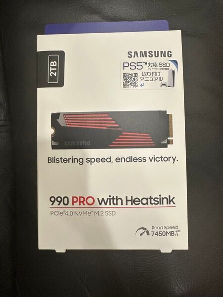 Samsung 990 PRO SSD 2TB ヒートシンクモデル PCIe 4.0 NVMe M2 PS5