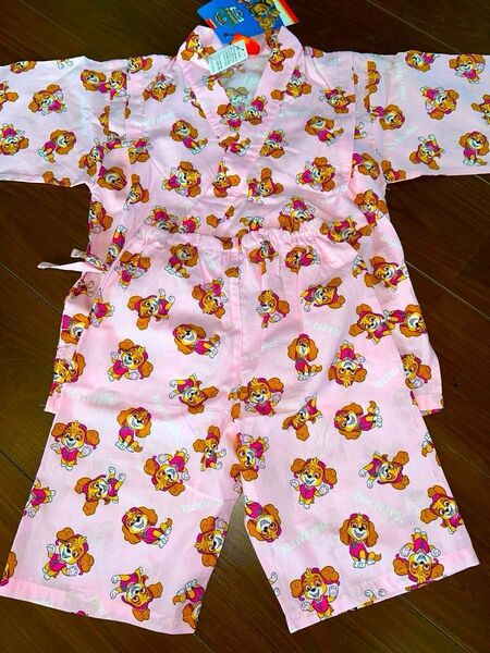 パウパトロール 甚平 120 ピンク 女の子 キッズ