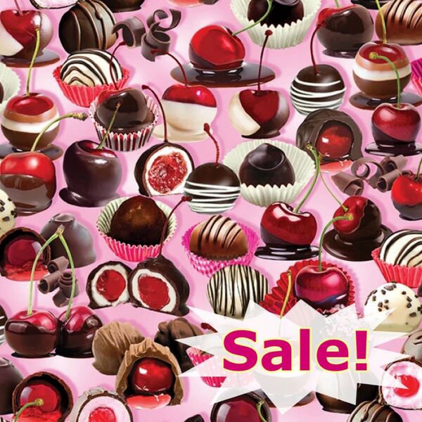 【20%OFF】USAコットンベナテックス チョコチェリー45cm 輸入生地