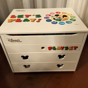 ワールドファミリー DWE レッツプレイ 棚のみ ディズニー 木製 収納