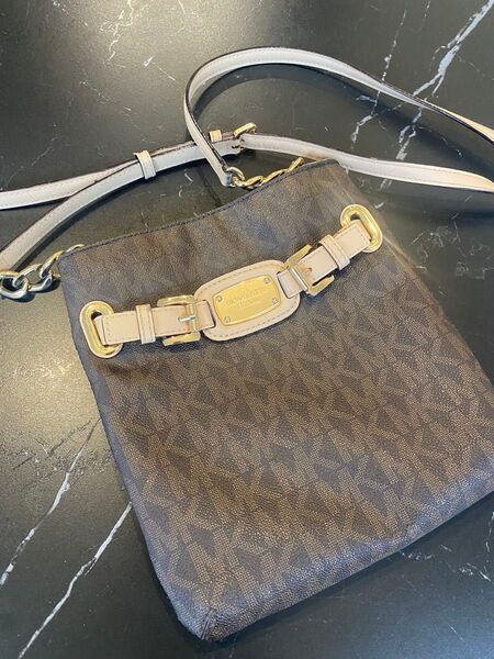 MICHAEL KORS ショルダーバッグ ブラウン MK柄 ロゴ