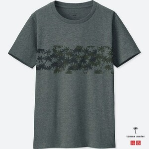 UNIQLO トーマス・マイヤー（元BOTTEGA VENETA） コラボ スーピマコットンプリントＴシャツ（半袖） DARK GRAY Lサイズ 新品タグ付き レア