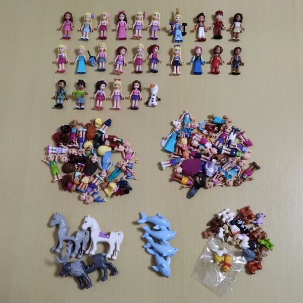 87【ジャンク】 レゴ ミニフィグ LEGO 人形 女の子 どうぶつ ウマ 馬 女子 等