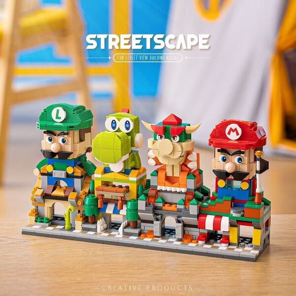 スーパーマリオ ミニレゴ互換品 ミニシティー 4個セット レゴ互換 ブロック