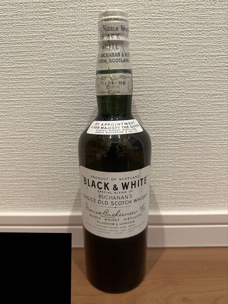 古酒 BLACK&WHITE ブラックアンドホワイト スコッチウイスキー 未開栓 43度 760 特級表示