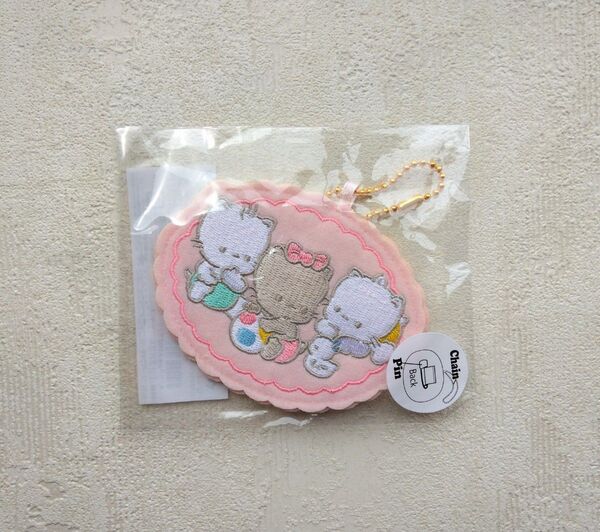 ワッペンバッジ ニャニィニュニェニョン Sanrio サンリオ チャーム 2WAY 刺繍 新品 未使用 未開封