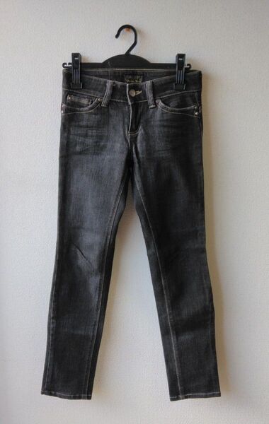 Venus Jean SOMETHING ジーンズ デニム スキニー ストレッチ ブラックデニム 黒 26×32 レディース