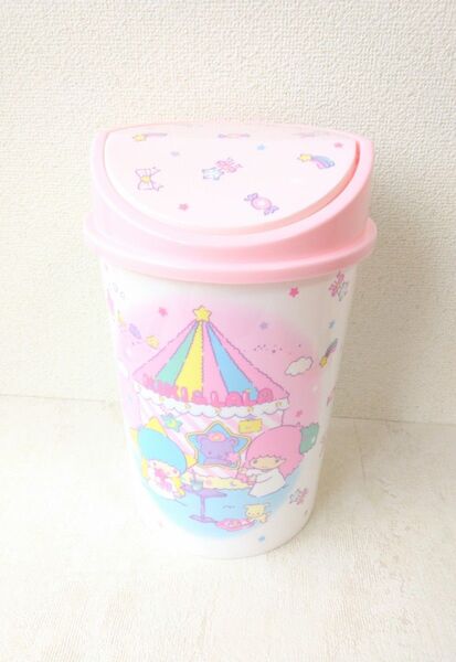 ふた付きダストボックス ゴミ箱 Little Twin Stars リトルツインスターズ キキララ 新品 未使用 サンリオ