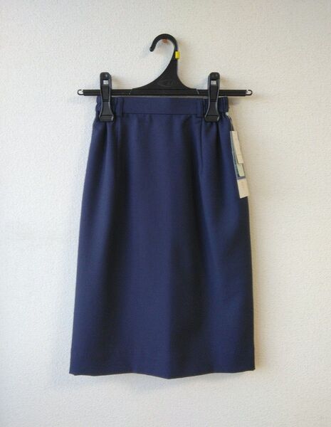 タイトスカート スカート 制服 スーツ ビジネス オフィス 紺 ネイビー 5号 新品 未使用 ウエストゴム