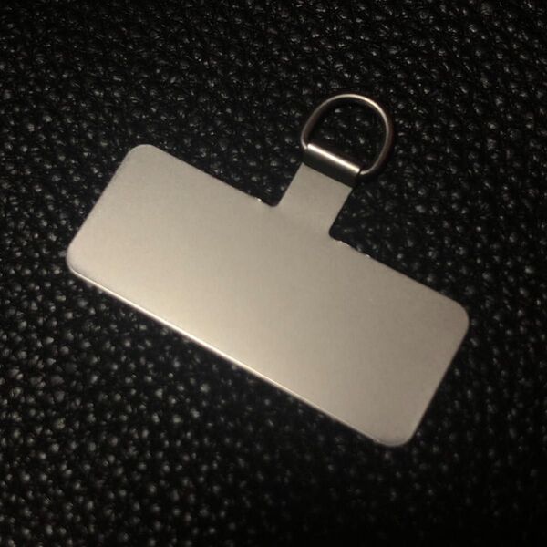 スマホ ストラップ ホルダー ステンレス 金具 Dカン付き ナスカン ショルダー ストラップホルダー シルバー