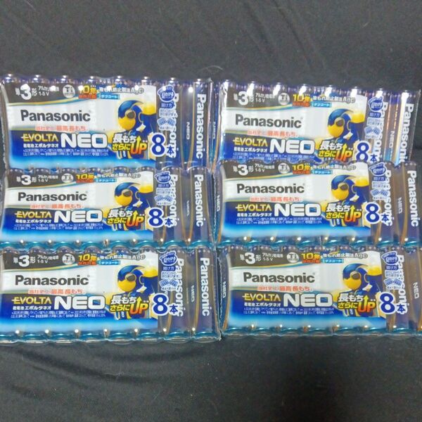 Panasonic EVOLTA NEO 単3形アルカリ乾電池 8本入り×6パック