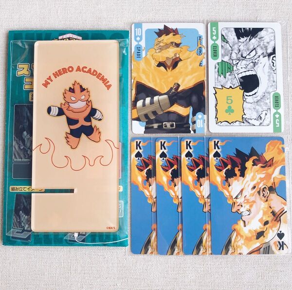 【新品】僕のヒーローアカデミア エンデヴァー アクリルスマホスタンド ヒロアカ トランプ カード アクリルスタンド