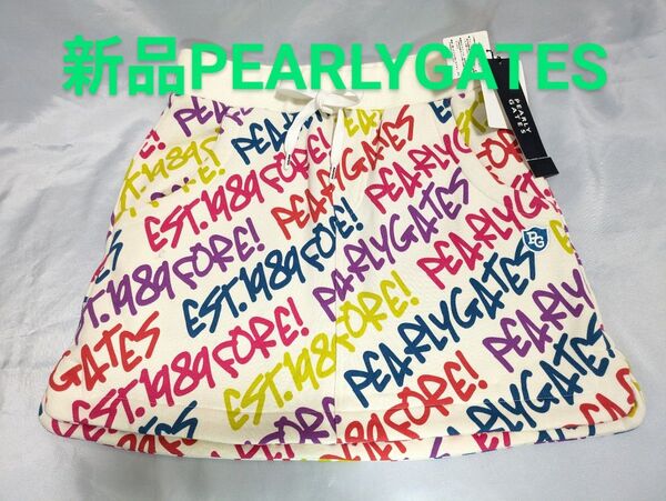 【新品半額SALE】PEARLY GATES レディースゴルフウェアスカートロゴ