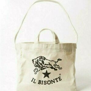 【新品・未使用】IL BISONTE キャンバス2WAYショルダートートバッグ イルビゾンテ