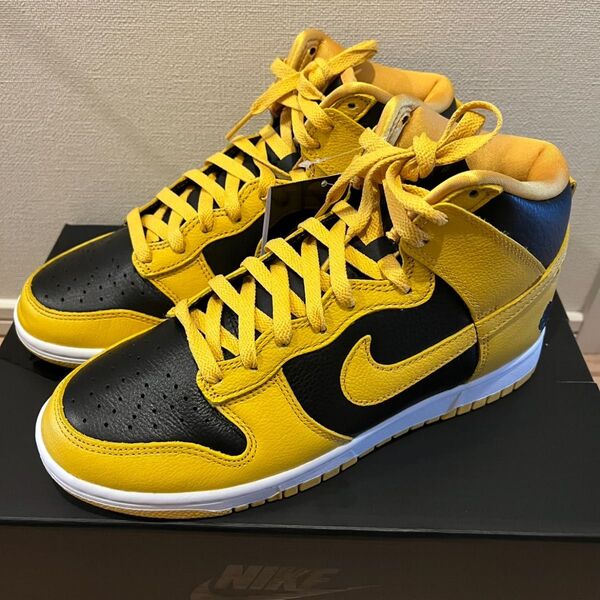 Wu-Tang Clan × Nike Dunk High Retro PRM Black and Pollen