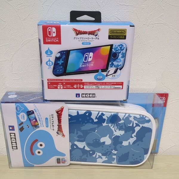 ドラゴンクエスト グリップコントローラー Fit for Nintendo Switch スライム ミディアムポーチ